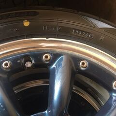 ワタナベホイール１５インチ４穴１００・タイヤ１８５ー６０－１５
