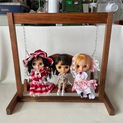 アメリカンカントリー風 ドール用 ブランコ シーソーチェア 1～3人掛用