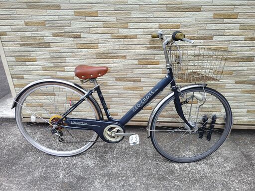 中古自転車 6段変速 27インチ LEDオートライト 軽整備済み 防犯登録対応 町田市 相模原市 MM361