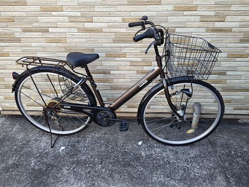 中古自転車 6段変速 27インチ LEDオートライト 軽整備済み 防犯登録対応 町田市 相模原市 MM363