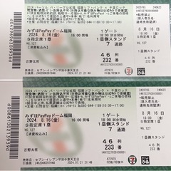 値下げ】 ソフトバンクvs千葉ロッテ戦チケット 2枚