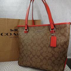 【新品未使用】COACH コーチ トートバッグ シグネチャー　P...