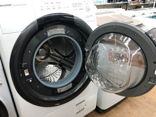 SHARP　ドラム式洗濯乾燥機　ES-S7G－WR　7.0ｋｇ　２０２２年製　クリーニング済み