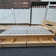 ジM-84)SALE‼️￥13200(税込) 無印良品シングルベッドフレームと