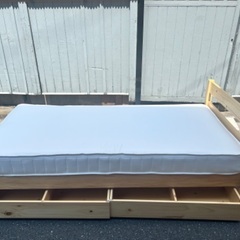 ジM-84)SALE‼️￥13200(税込) 無印良品シングルベッドフレームと