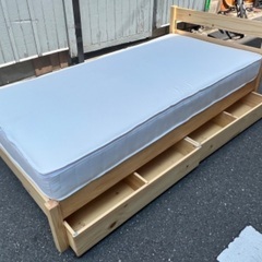 ジM-84)SALE‼️￥13200(税込) 無印良品シングルベッドフレームと