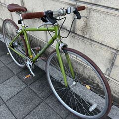 クロスバイク HEAD METISIA 内装5段変速 ノーパンクタイヤ グリーン