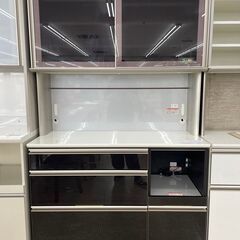 ☆店長特別値引き☆ 綾野製作所 レンジボード 茶 H207×D48.5×W120 