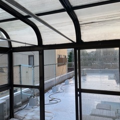 【値下げ】解体済みサンルーム DIY・温室・物干し・カフェ・ペット小屋などにも