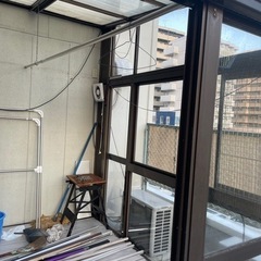 【値下げ】解体済みサンルーム DIY・温室・物干し・カフェ・ペット小屋などにも