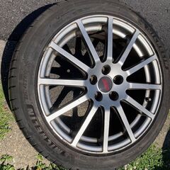 初代フォレスター　STIホイール4本セット、パイロットスポーツ4 使用感あり225/45ZR17
