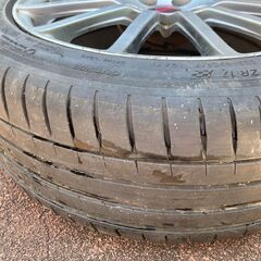 初代フォレスター　STIホイール4本セット、パイロットスポーツ4 使用感あり225/45ZR17