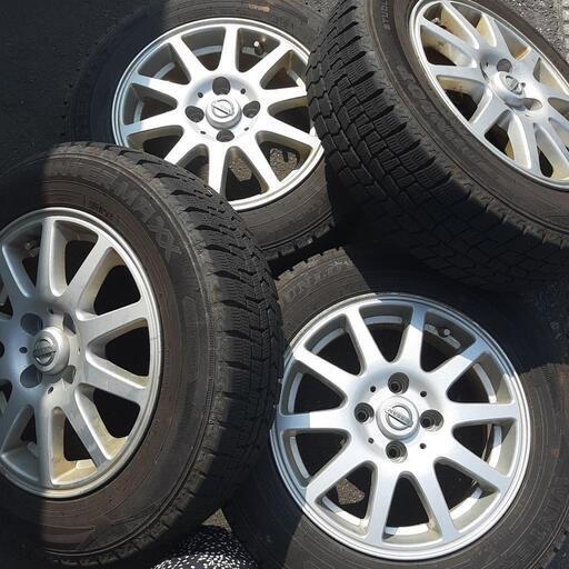 165/70R14　冬タイヤ4本　ホイール付