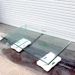 T208)【東京・神奈川限定配送】BoConcept ガラステーブル 幅116cm