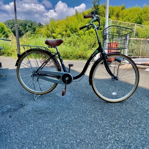 お買い得品！26インチサイクルオートライト（ネイビー）