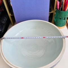 黃地 青花 龍紋 大明宣徳年製 大鉢