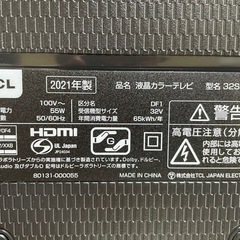 大特価‼️早い者勝ち‼️TCL 液晶テレビ　32インチ　2021年製  