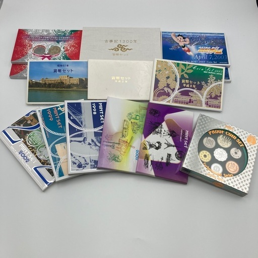 m0716604 貨幣セット ミントセット 貨幣セット 古事記1300年 鉄腕アトム プルーフ バングラデシュ 14点まとめ売り 【額面9324円 】中古品