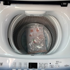 NO.1680【2024年製】美品 Haier ハイアール 全自動電気洗濯機 JW-U45LK 4.5kg 家電 中古