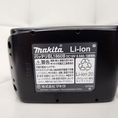 美品 マキタ 純正 バッテリ 18V 6.0Ah BL1860B 残量表示 雪マーク付き リチウムイオン makita 電動工具 札幌市 平岸店