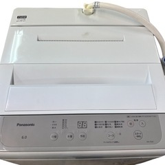 NO.1681【2022年製】Panasonic パナソニック 全自動電気洗濯機 NA- F6B1 6.0kg 家電 中古
