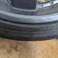 格安!アルミホイールタイヤ付き　ロクサーニ風22インチ