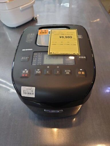 J8032  IRIS OHYAMA アイリスオーヤマ 圧力IHジャー炊飯器 RC-PD50-B　5.5合炊き　 2022年製　クリーニング済み