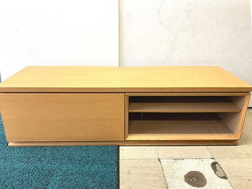 【札幌市内配送可】カリモク/Karimoku QU8112ME テレビボード テレビ台 ナチュラルウッドカラー 136cm 中古