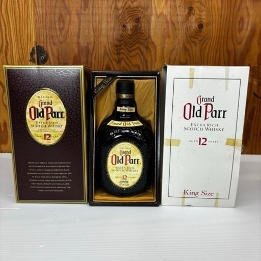 s0813609 Grand Old Parr EXTRA RICH SCOTCH WHISKY KingSize 12年物 グランドオールドパー スコッチ ウイスキー 古酒 現状品 中古品