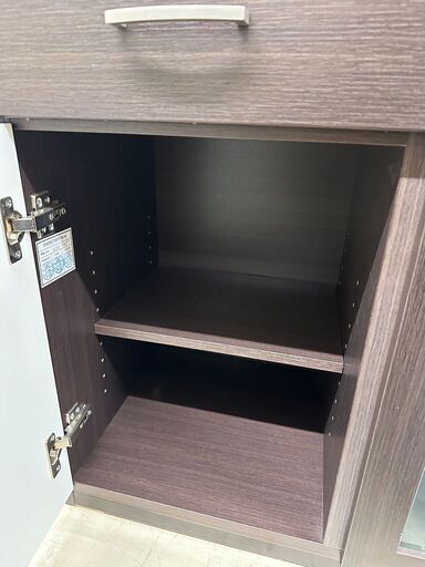 ☆ジモティ割あり☆ ニトリ キッチンカウンター ダークブラウン H95 