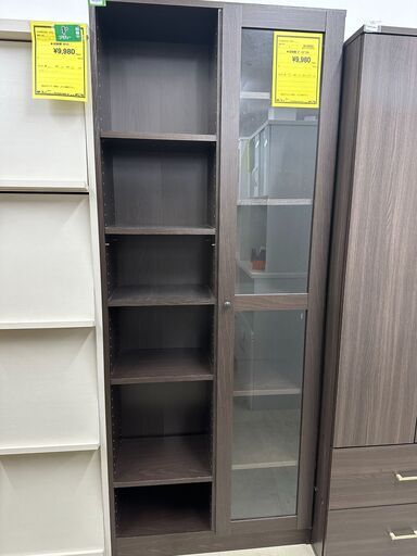 ジモティ来店特価!!　　収納棚　ダークブラウン　　J-0863