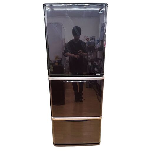 【レガストック川崎本店】SHARP シャープ ノンフロン冷蔵冷凍庫 SJ-PW35X-T 2014年製 ブラウン系 プラズマクラスター