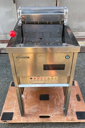 【動確済み】ホシザキ 業務用 電気フライヤー FL-20B 20L 三相 200V 幅450×奥590×高850+120 揚げ物 天ぷら ドーナッツ 厨房 大阪
