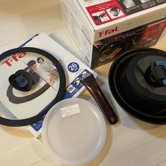 ティファール　7点セット　T-fal IH／ガス火対応　フライパン　鍋