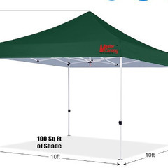 タープテント　ワンタッチ　３ｍ×３ｍ　高さ３段階調節