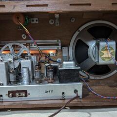 bluetooth付マツダ昭和レトロ真空管ラジオ6FA-107かっこうC