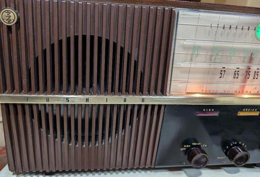 bluetooth付マツダ昭和レトロ真空管ラジオ6FA-107かっこうC