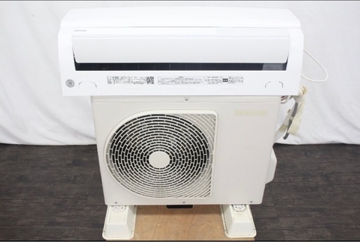 TOSHIBA【RAS-H221PBK】東芝 プラズマ空清 マジック洗浄熱交換器 無線LAN内蔵 ルームエアコン 2.2kW おもに6畳用 2021年製 中古