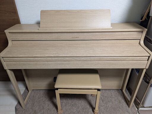 超美品 Roland 電子ピアノ 2020年 HP704-LAS ライトオーク調