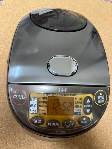 炊飯器　象印　NPーVZ10 2018年製