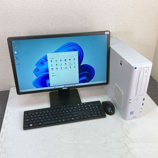 Windows11 21.5型液晶付属 第8世代CPU搭載 シリアル/パラレルポート内蔵 ★ EPSON Endeavor AT994E Core i3-8100(3.6G/4C) メモリ8GB SSD256GB