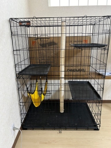 猫ケージ3階層(新品未使用)
