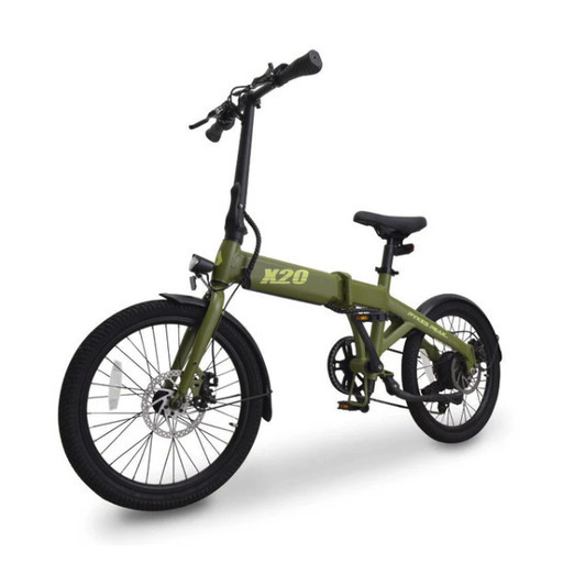 「中古」PYKES PEAK 電動アシスト自転車「X20」20インチ 型式認定取得済 折りたたみ 空気入れ内蔵 最大80km走行可能