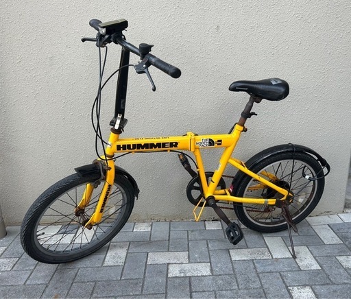 ハマー　折りたたみ式　　自転車　20インチ　6段変速ギア