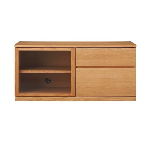 MUJI 無印良品／AVラック／TV台／収納／オーク材／幅110㎝