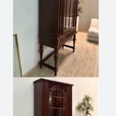 入れ替えセール◆リンホーリン キャビネット キュリオケース キュリオケース コレクションケース キャビネット 幅53cm カン