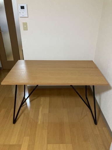 無印良品　オーク材折りたたみテーブル