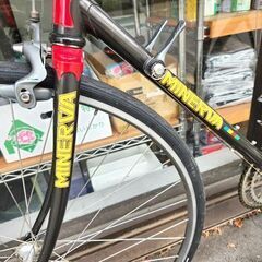 MINERVA ロードバイク 700×25C 自転車 赤×黒 変速なし 札幌市 平岸店 