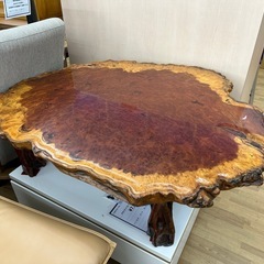 ドリーム川西店御来店限定】 花梨/座卓 H350×W1100×D950 クリーニング 