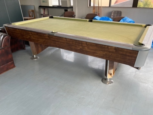 古いビリヤード台 取りに来てくれる方 ビリヤードの道具の名称